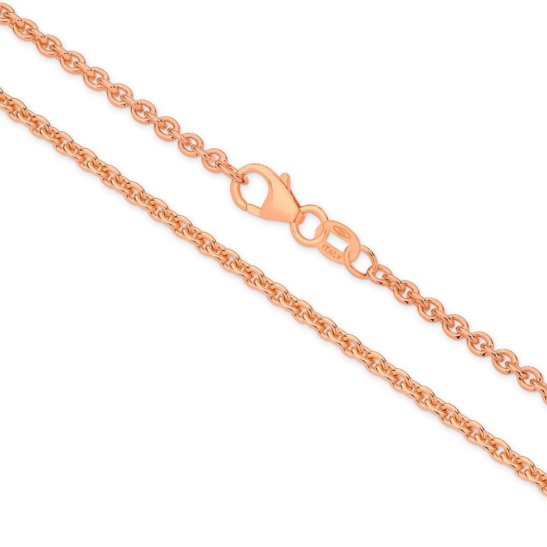 Sterling Silver Gold Plated Trace Chain 1.6mm