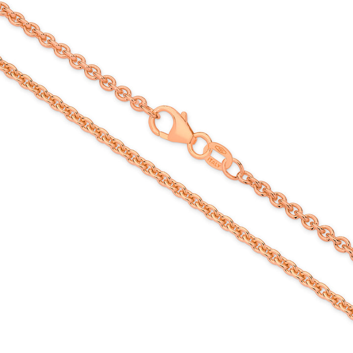 Sterling Silver Gold Plated Lite Trace chain 1.1mm