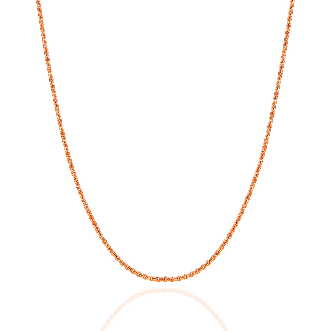 Sterling Silver Gold Plated Lite Trace chain 1.1mm