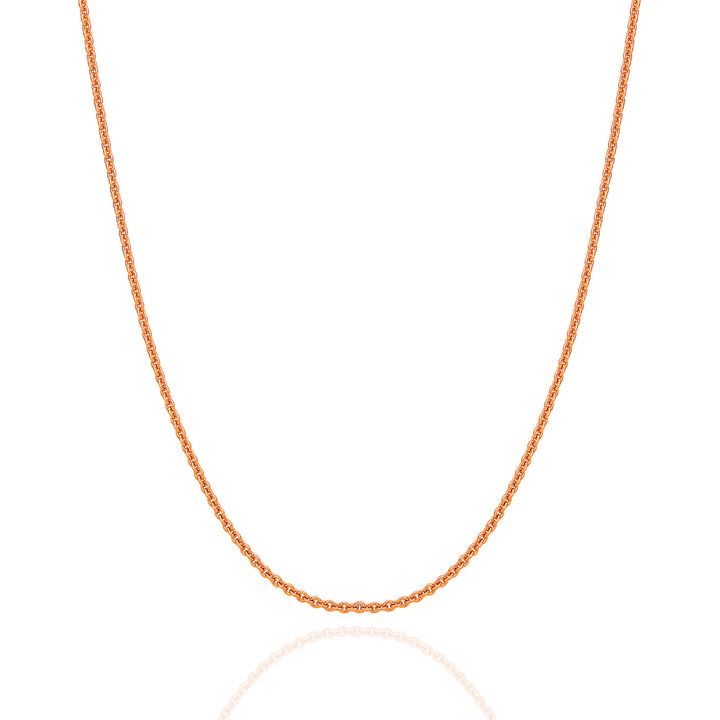 Sterling Silver Gold Plated Lite Trace chain 1.1mm