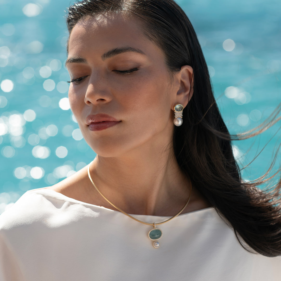 Lagoon Halo Pendant