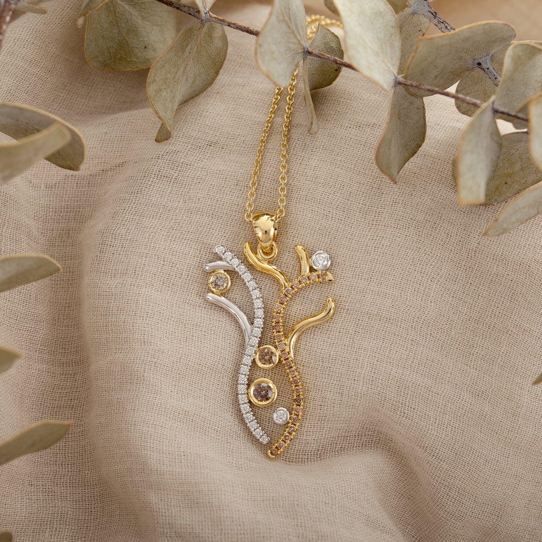 Contour Pavé Boab Pendant