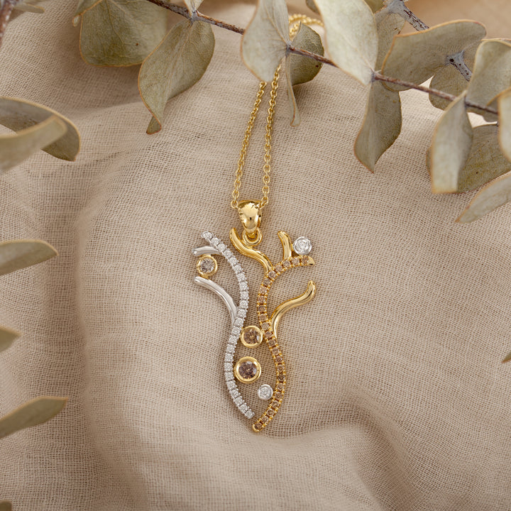 Contour Pavé Boab Pendant