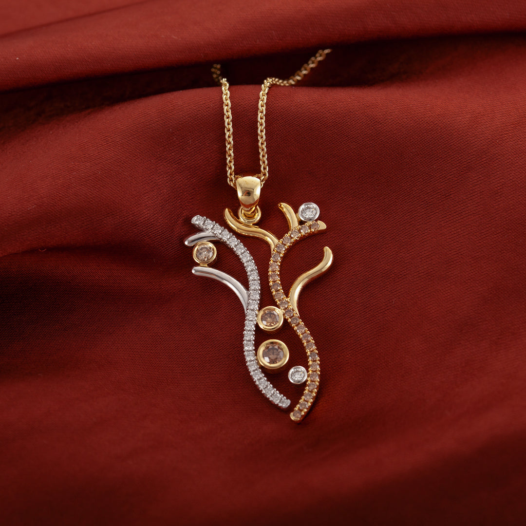 Contour Pavé Boab Pendant