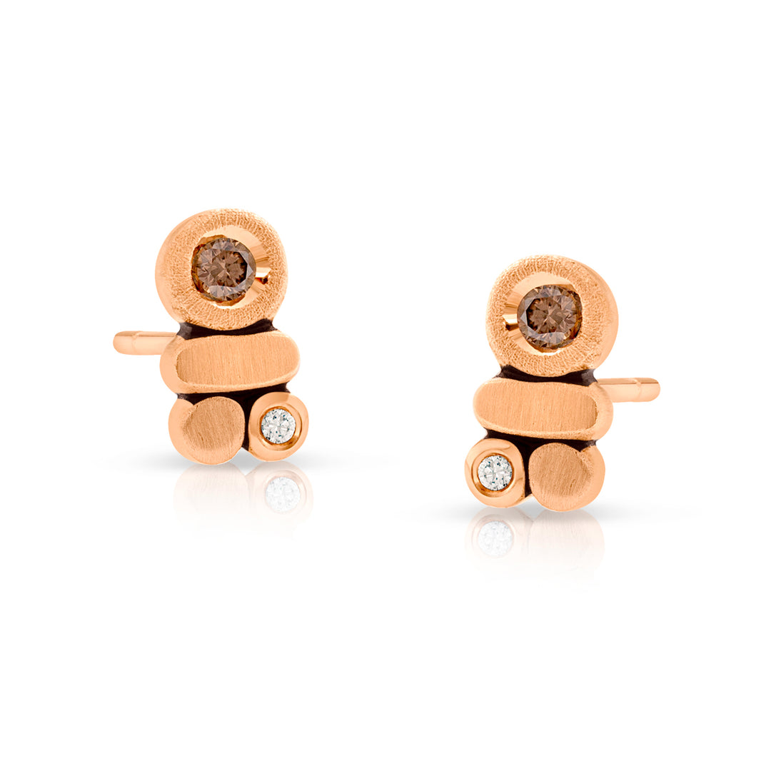 Pebble Stud Earrings Petite