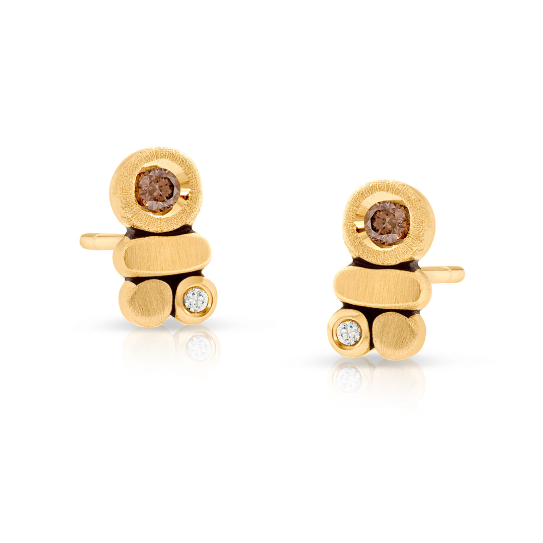 Pebble Stud Earrings Petite