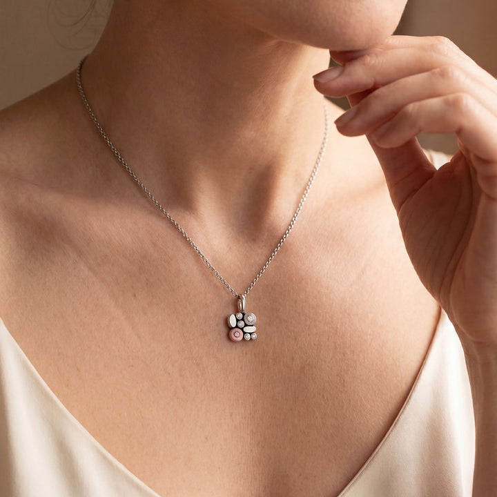 Mezze Pebble Pink Diamond Pendant